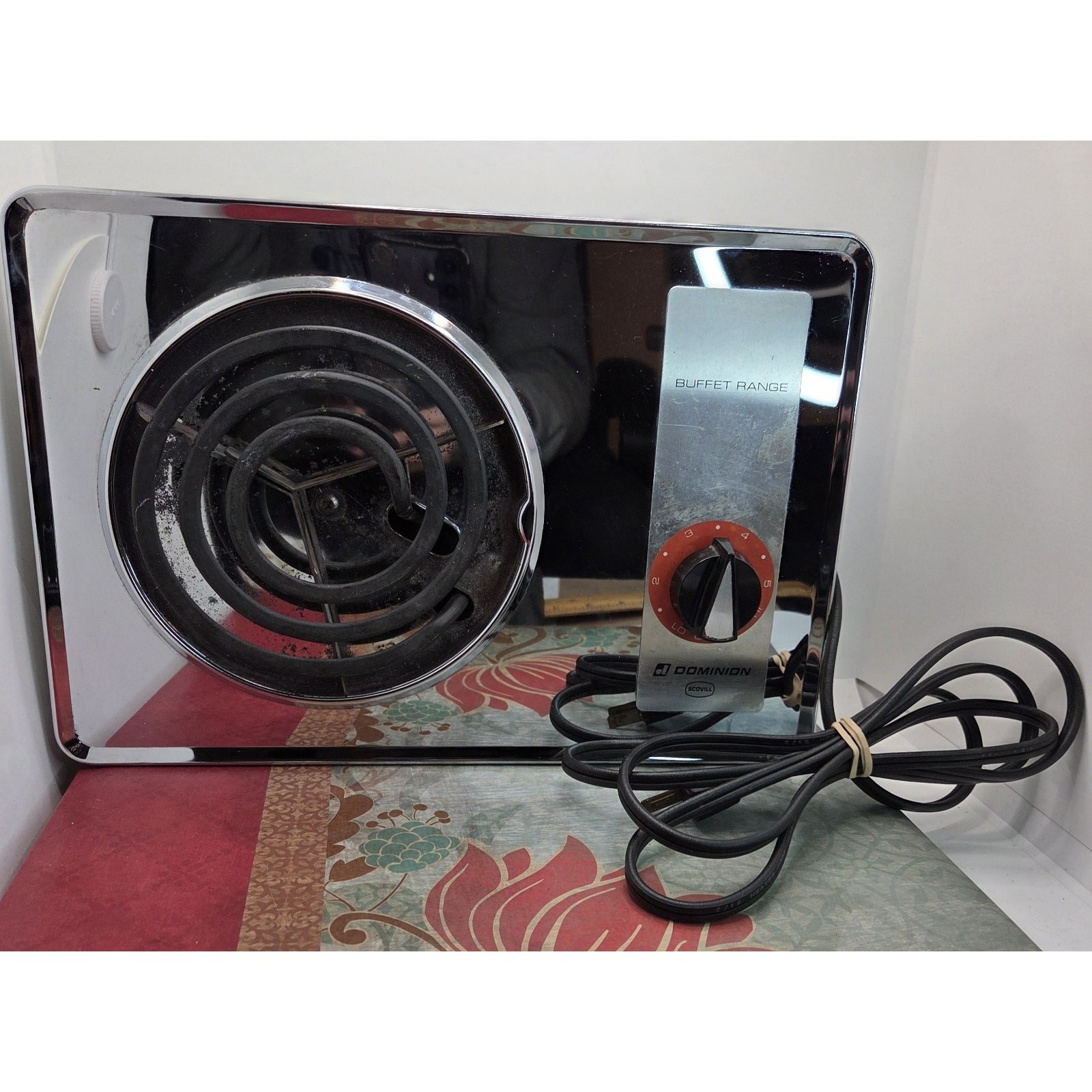 Vtg. Scovill Dominion Electric Table Range 9x13 Tested Model 3401.1 1100 Watt US