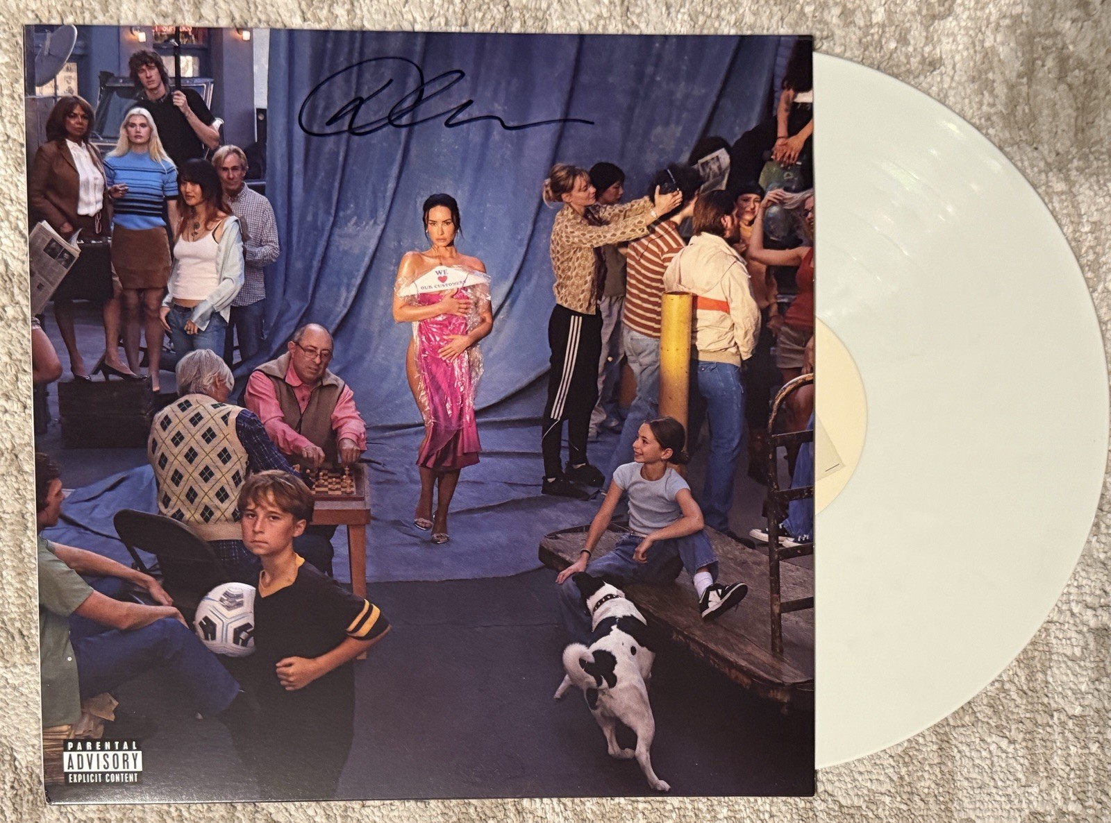 DEMI LOVATO SIGNED IT’S NOT THAT DEEP IVORY VINYL LP - BECKETT COA
