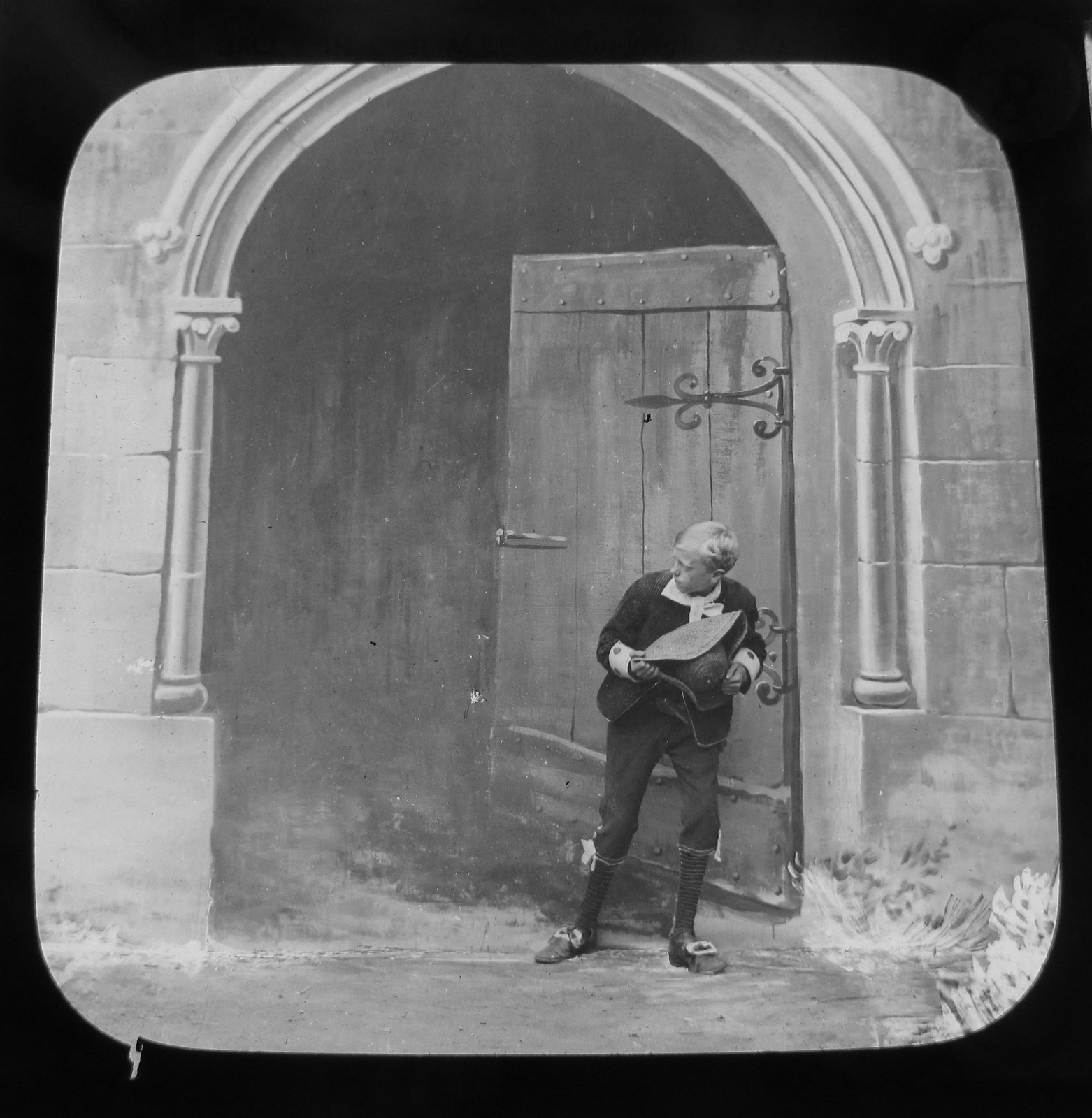 Glass Magic lantern slide SALLY IN OUR ALLEY NO.8 C1890 VICTORIAN TALE