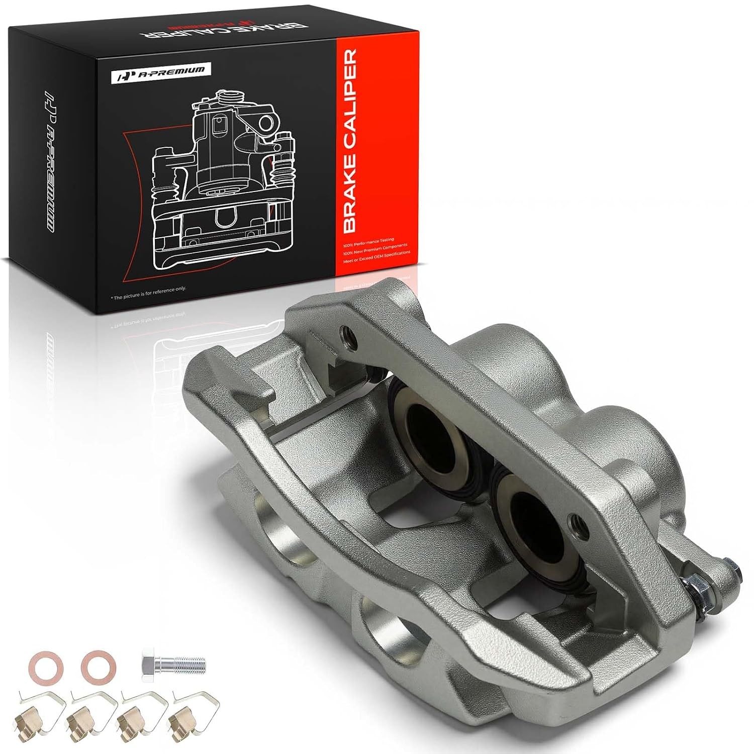 Disc Brake Caliper Kit with Bracket Brake Caliper Repair Replacement Assembly