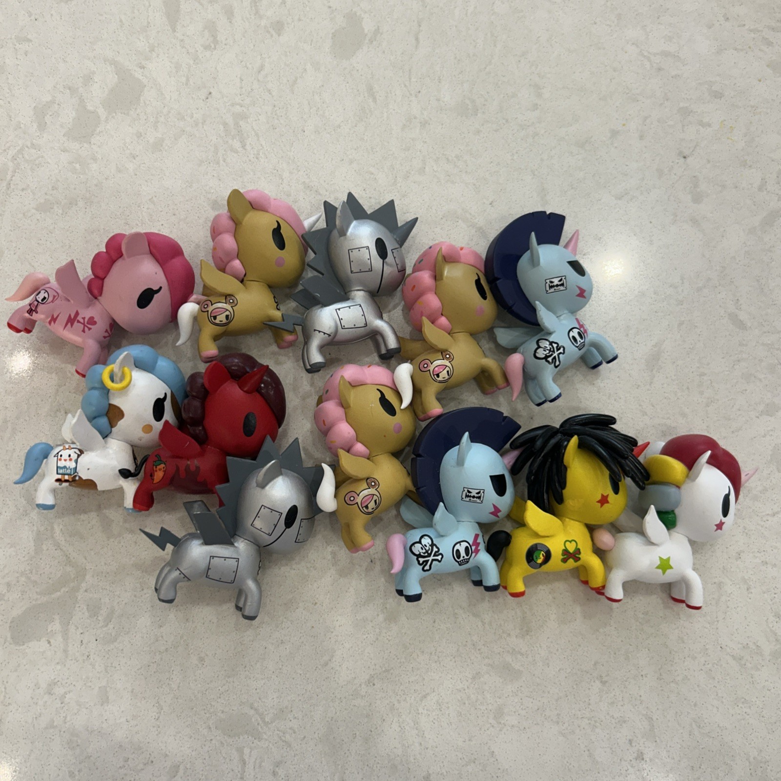 Tokidoki Unicorno Vinyl Mini Figure Lot 12 pc Multicolor Unicorn Set