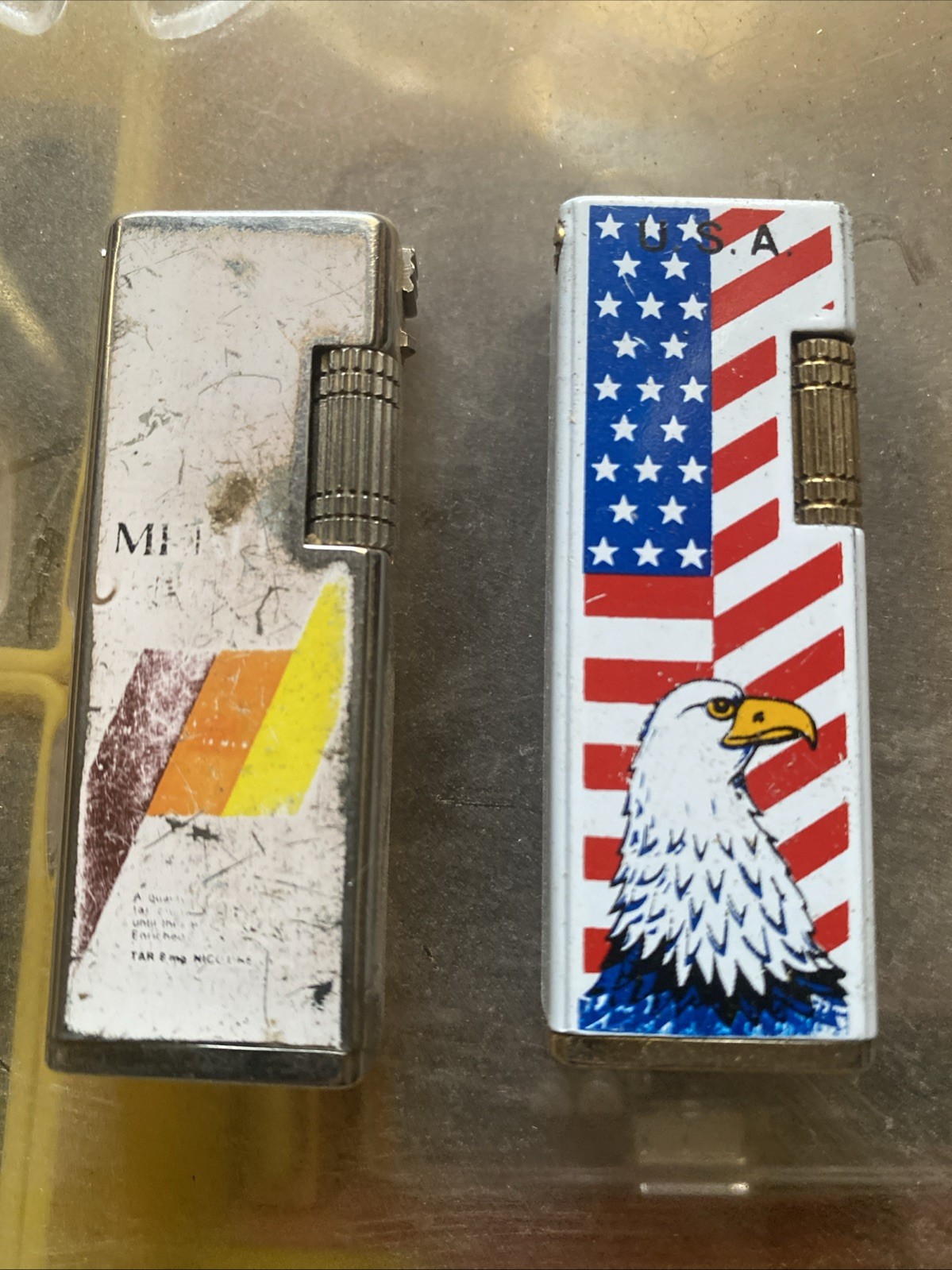 2 Vintage Thumb Roller Lighters
