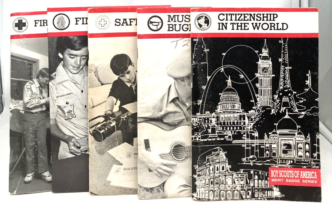 Boy Scout of America Vintage pamthlets Mixed Lot of 5 BSA Handbooks 1980- 1990's