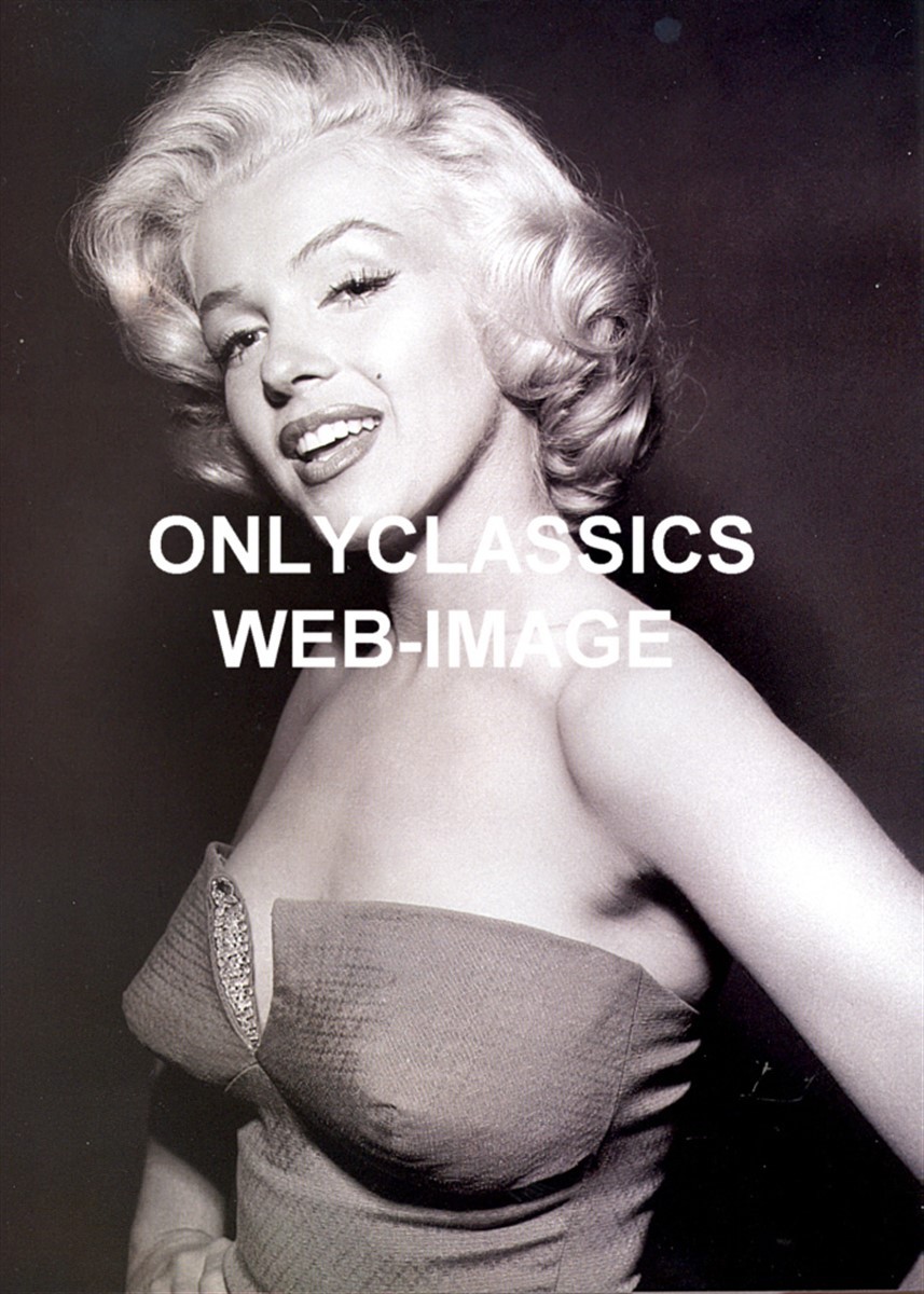 \'53 SEXY MARILYN MONROE BLONDE BOMBSHELL PIN UP PHOTO CHEESECAKE STRAPLESS DRESS