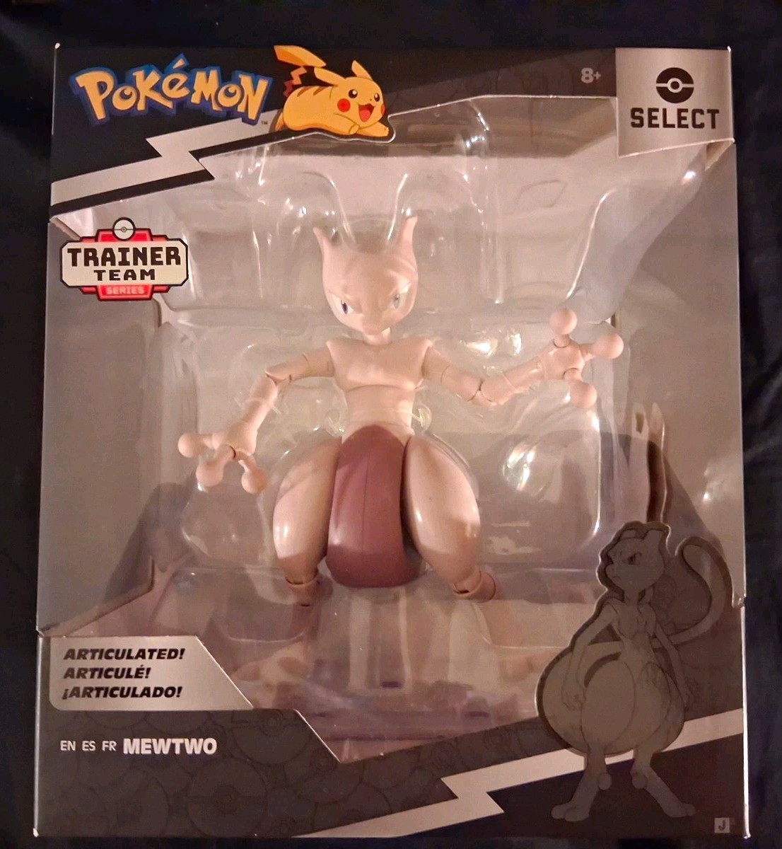 Jazwares Pokémon Select Series 12 Mewtwo Articulated Figure PKW0970-30C