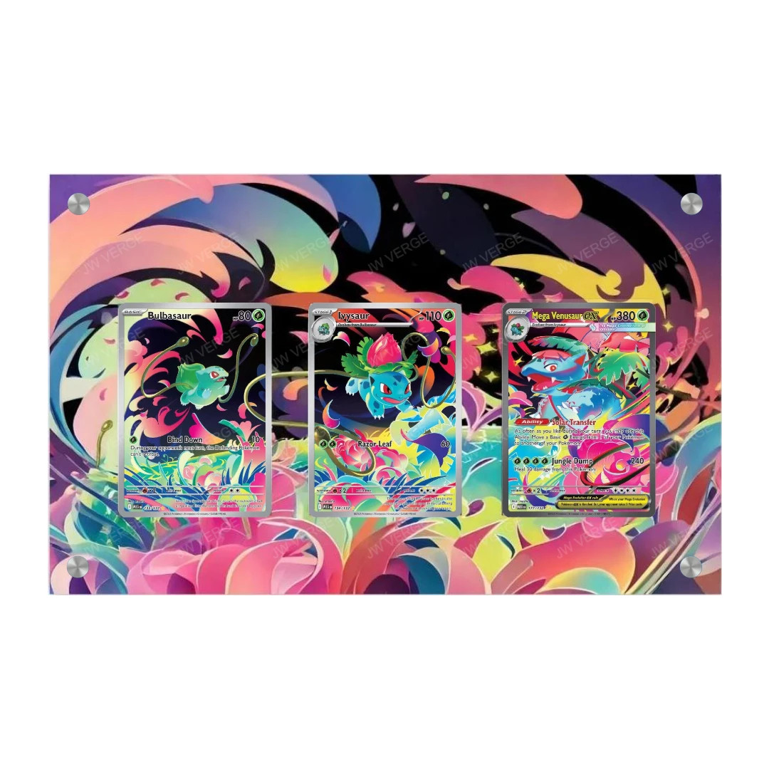 Bulbasaur & Ivysaur & Mega Venusaur EX - Exclusive Pokémon Extended Artwork D...