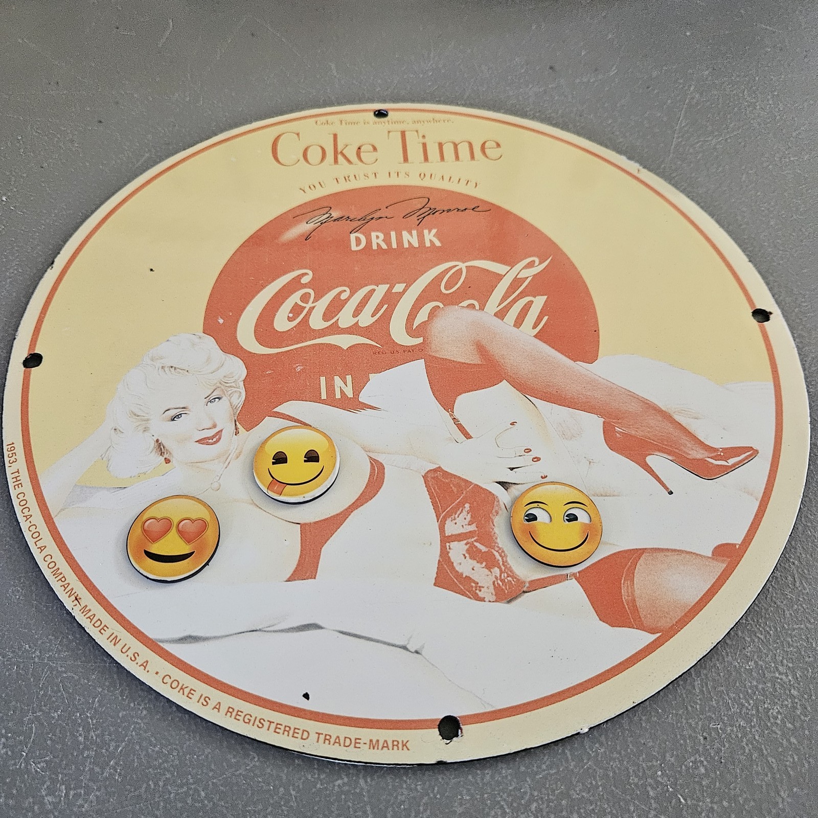 VINTAGE 1953 COCA COLA COKE TIME 12