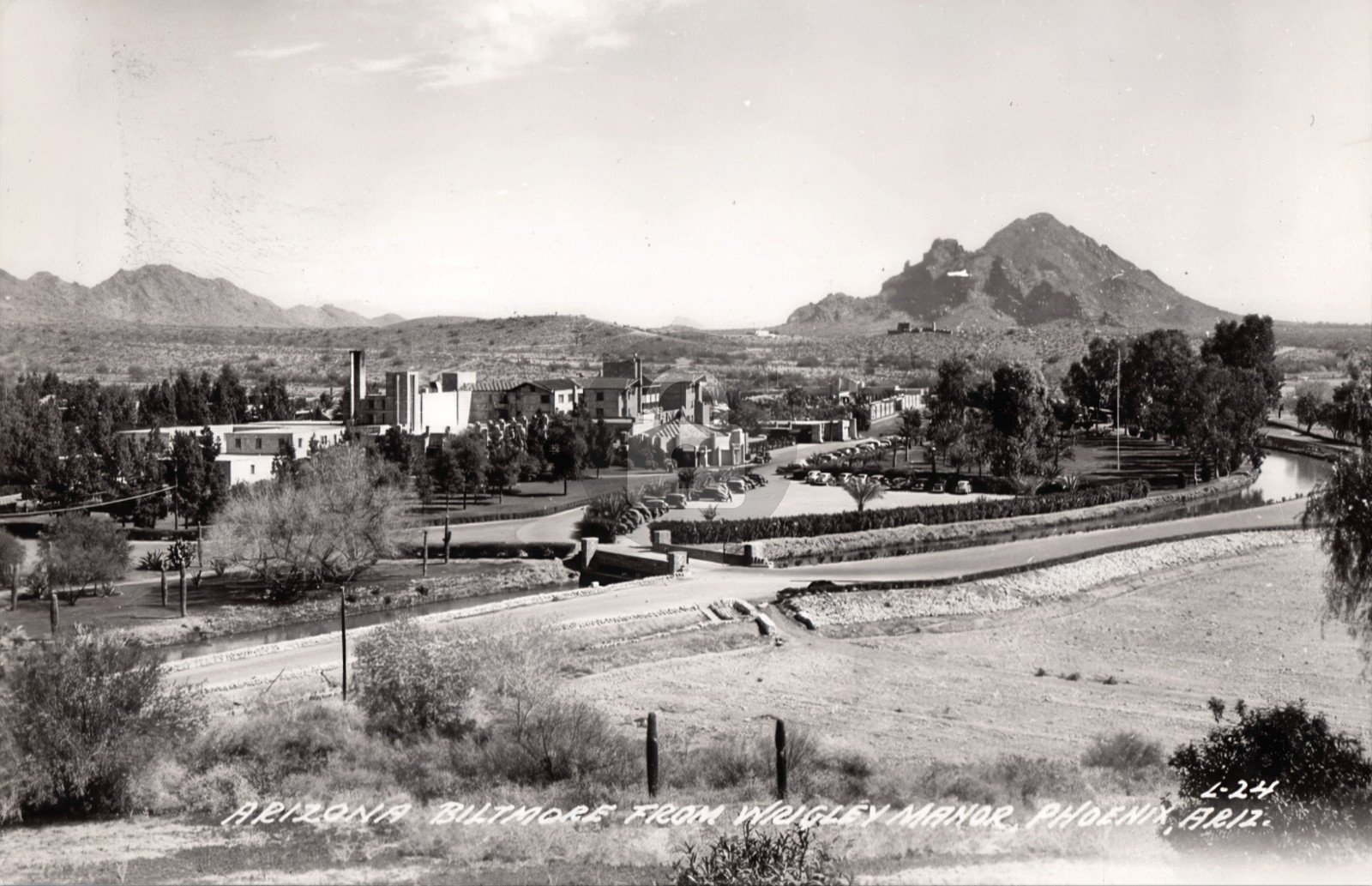 c1940s Arizona Biltmore From Wrigley Manor Phoenix AZ RPPC Photo Postcard COPY