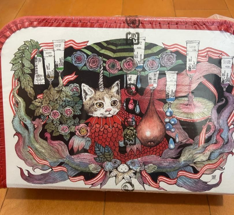 Yuko Higuchi Holbein Paper Trunk Cat Art Storage Box New Sealed Japan Rare Yuko Higuchi Holbein Paper Trunk Cat Art Storage Box New Sealed Japan Rare