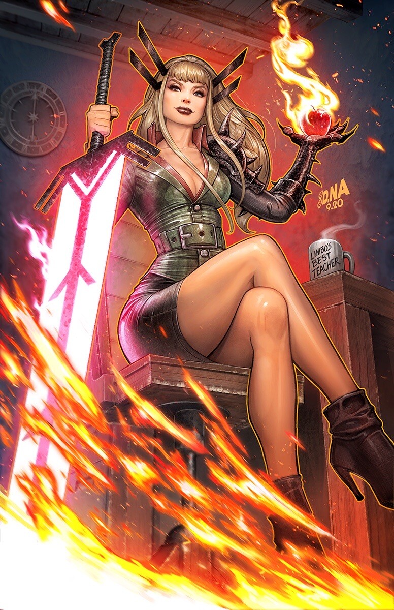 🔥 REALM OF X #1 DAVID NAKAYAMA NYCC FOIL Magik Virgin Variant