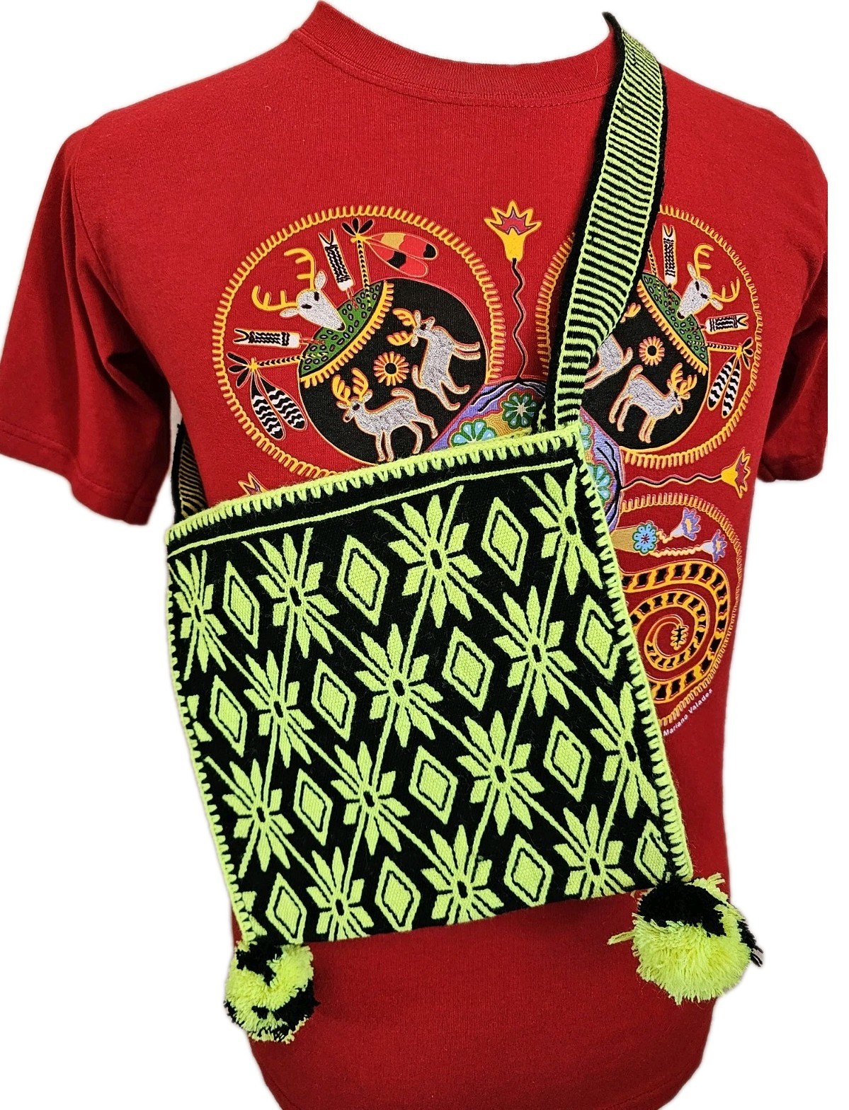 Woven Huichol Kora Morral Nayarit Style
