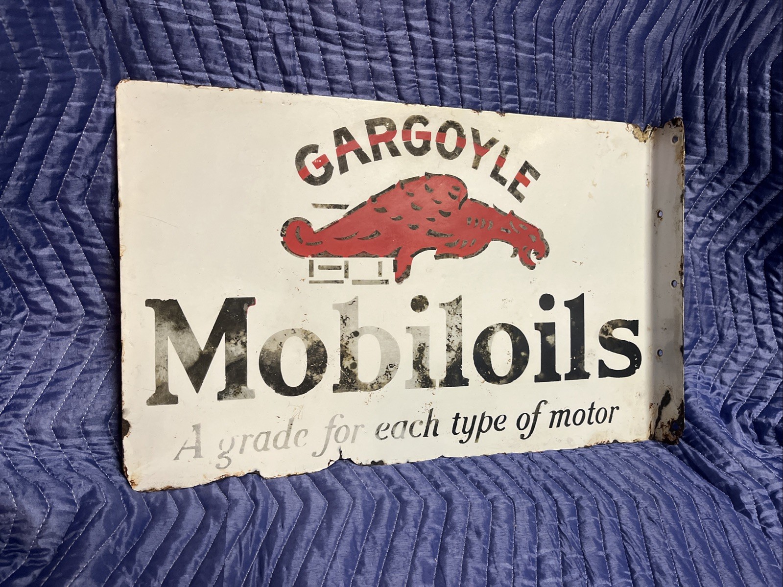 Vintage Original Mobiloils Gargoyle Flange MobilOil