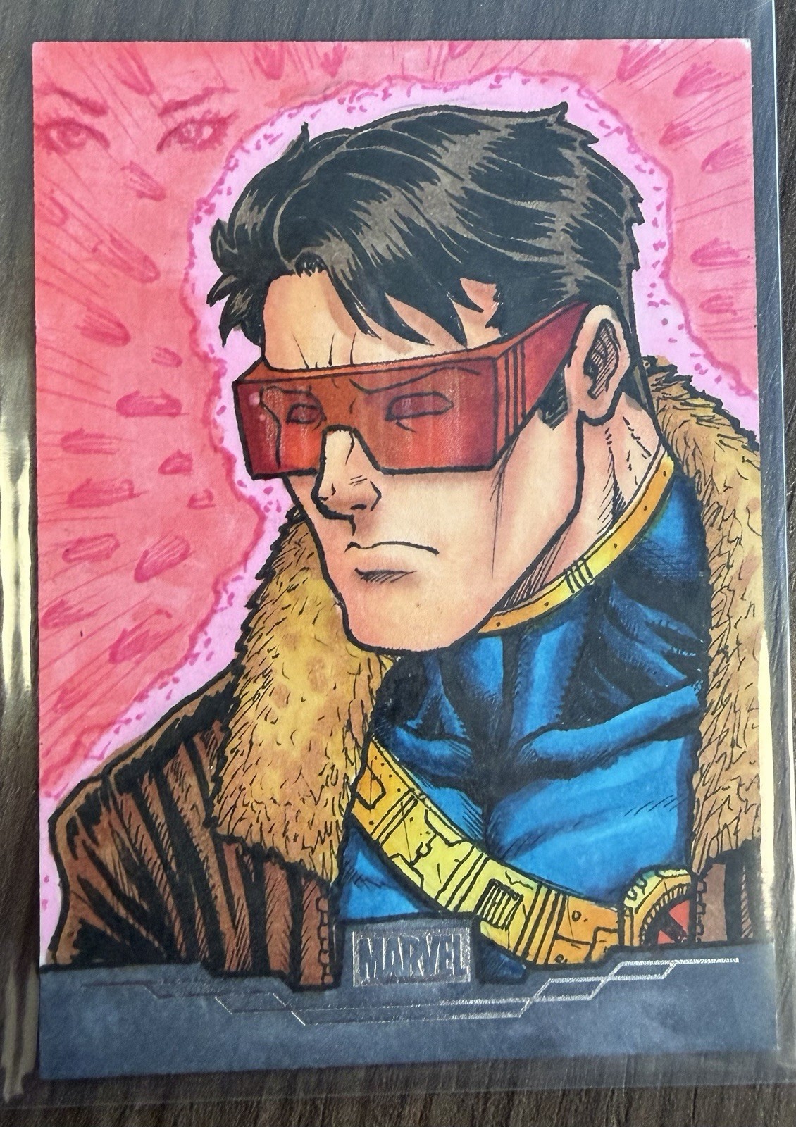 2025 Topps Chrome Marvel - Cyclops - Artist Signed - Vincent Moreno