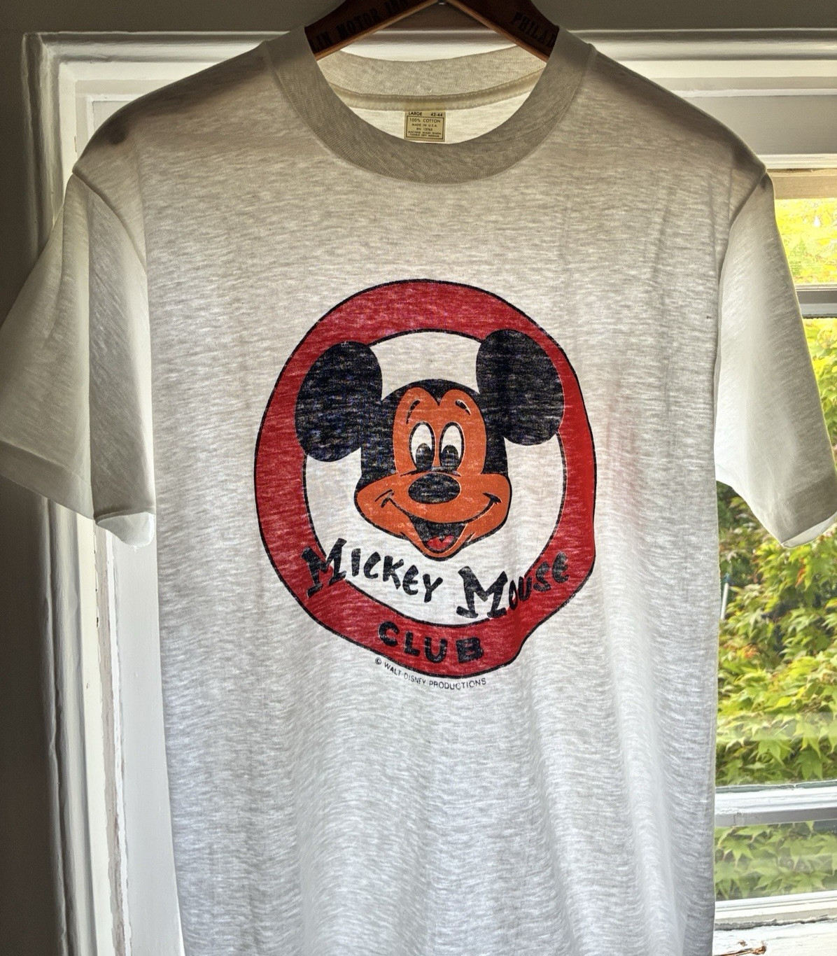 Vintage Disney & Co Classic Mickey Mouse Club T-Shirt Large 70s