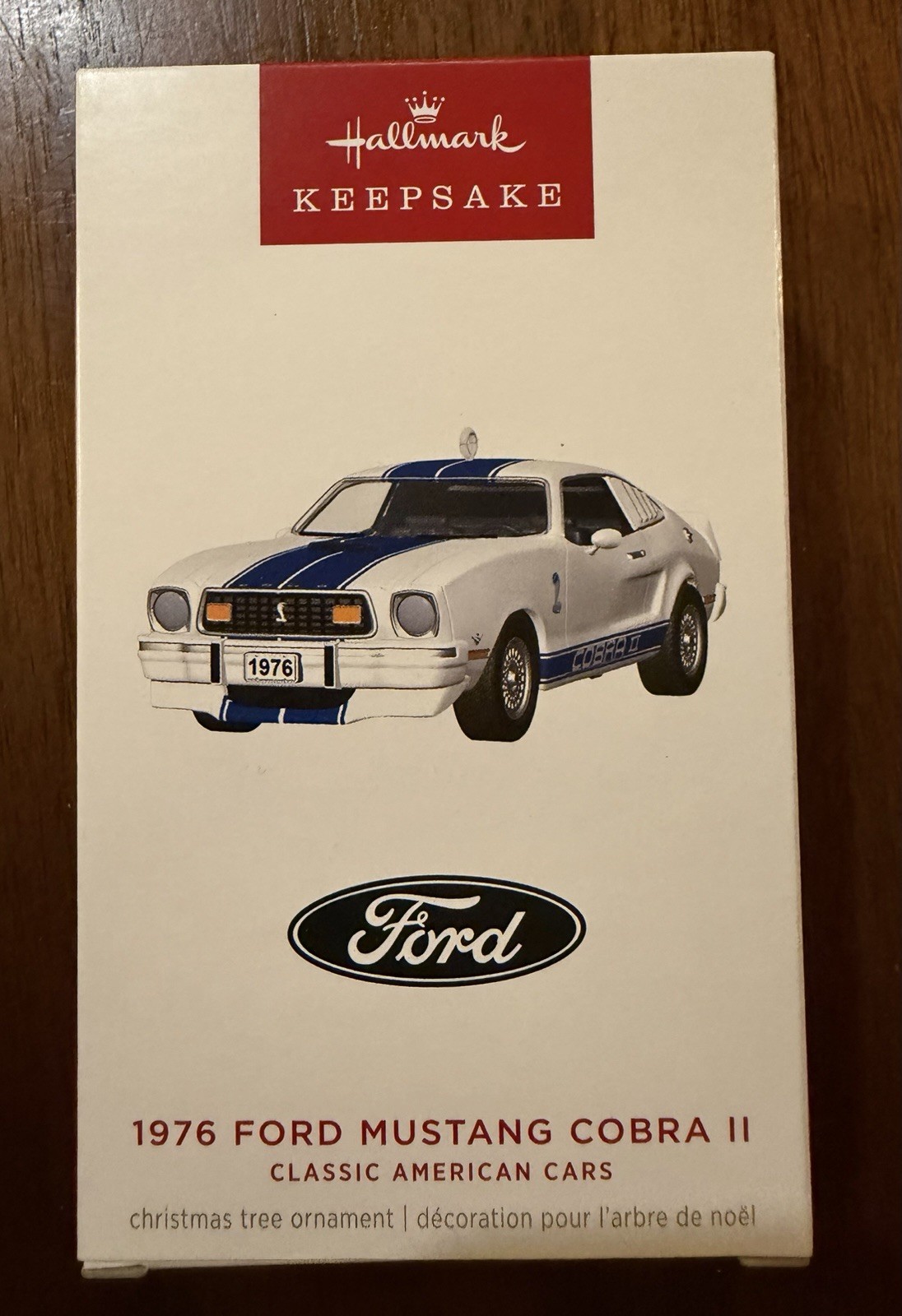 2026 Hallmark Ornament:  1976 Ford Classic Mustang Cobra II Metal Ornament