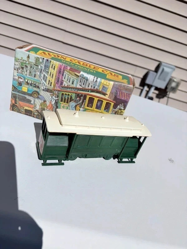 Vintage Avon Cable Car Wild Country Bottle with Original Box