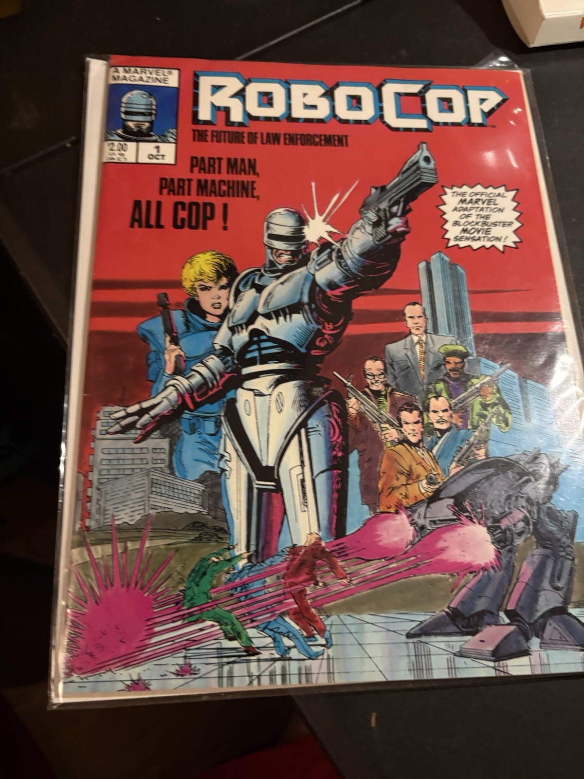 RoboCop #1 Marvel Magazine Comic First Issue October 1987 Amazing Shape See Pics