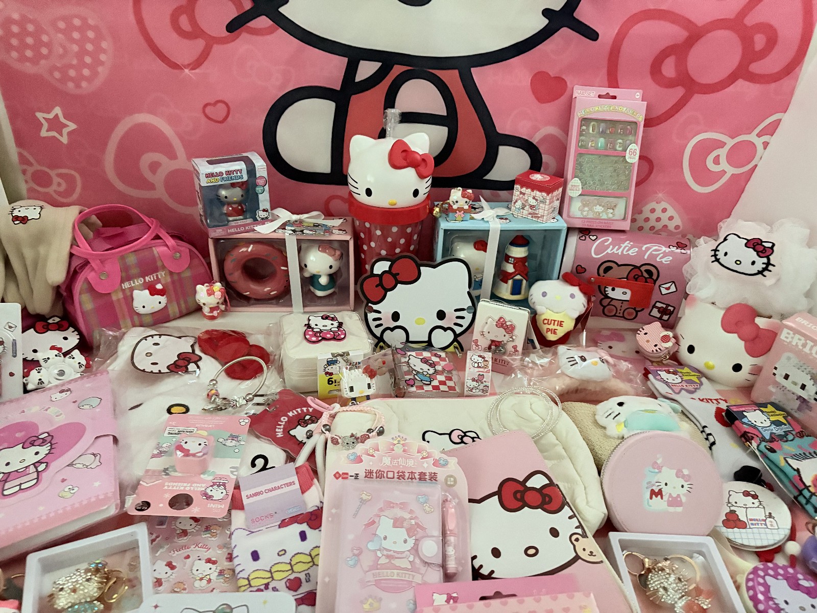 Lot of 10 Surprise Box Hello Kitty Mystery Box Items.