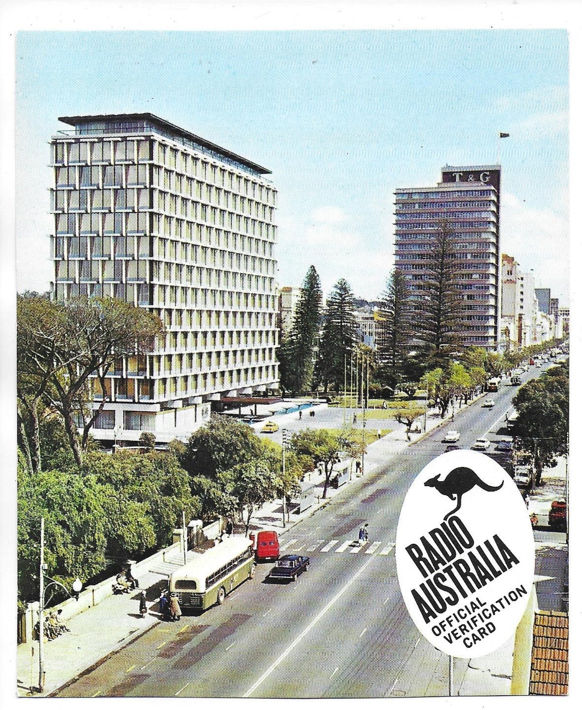 QSL Radio Australia Melbourne Victoria St Georges Terrace Perth 1969 sign DX SWL