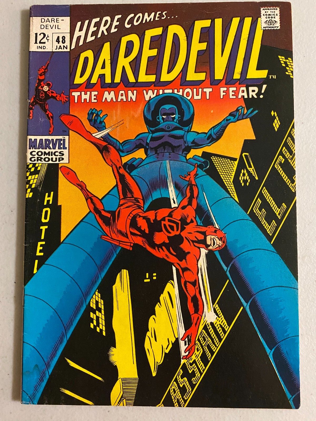 Daredevil #48 Stilt-Man appearance, Foggy becomes Daredevil 5.0 (1969)