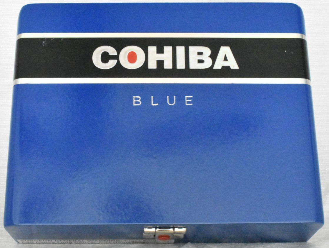 COHIBA BLUE - ROBUSTO - 8 1/2  X  6 1/2  X  2 1/2 - AMAZING CONDITION