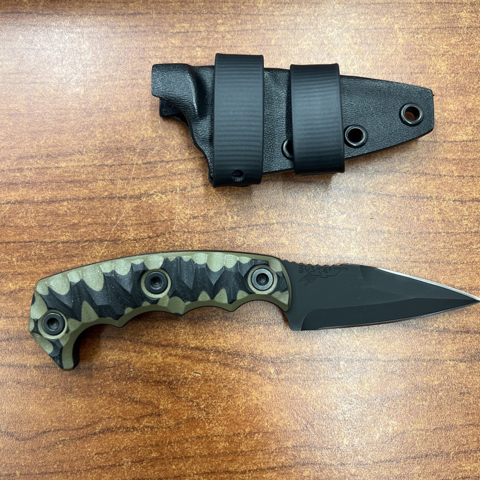 Half Face Blades HFB Camo With Sheath - NEW - 