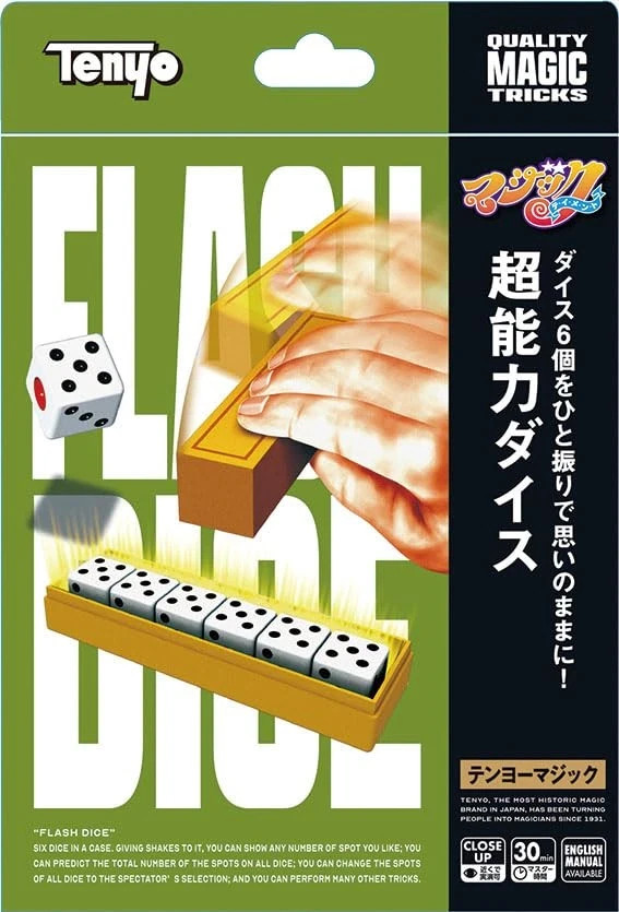 Tenyo Magic Superpower Dice - Control 6 Dice with One Roll, Made in Japan