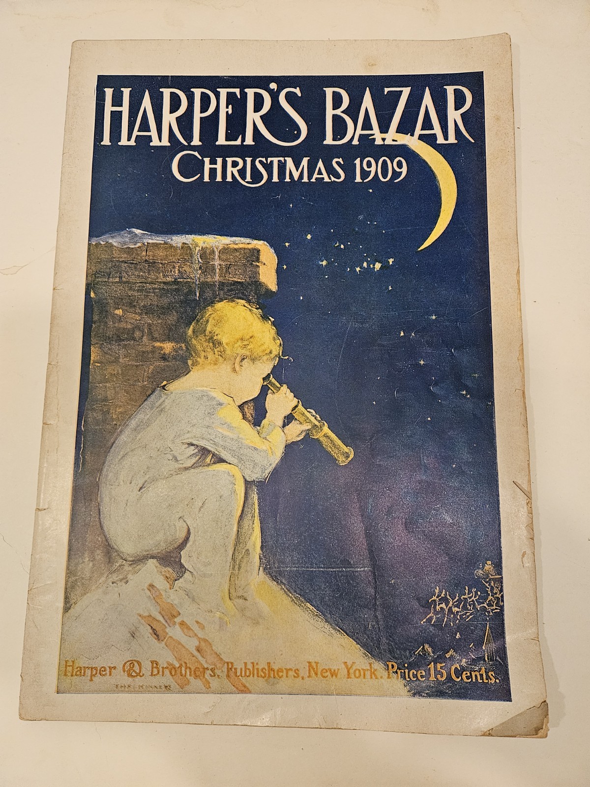 Antique CHRISTMAS Harper's Bazar 1909 Gorgeous Arts & Crafts ERA Magazine 