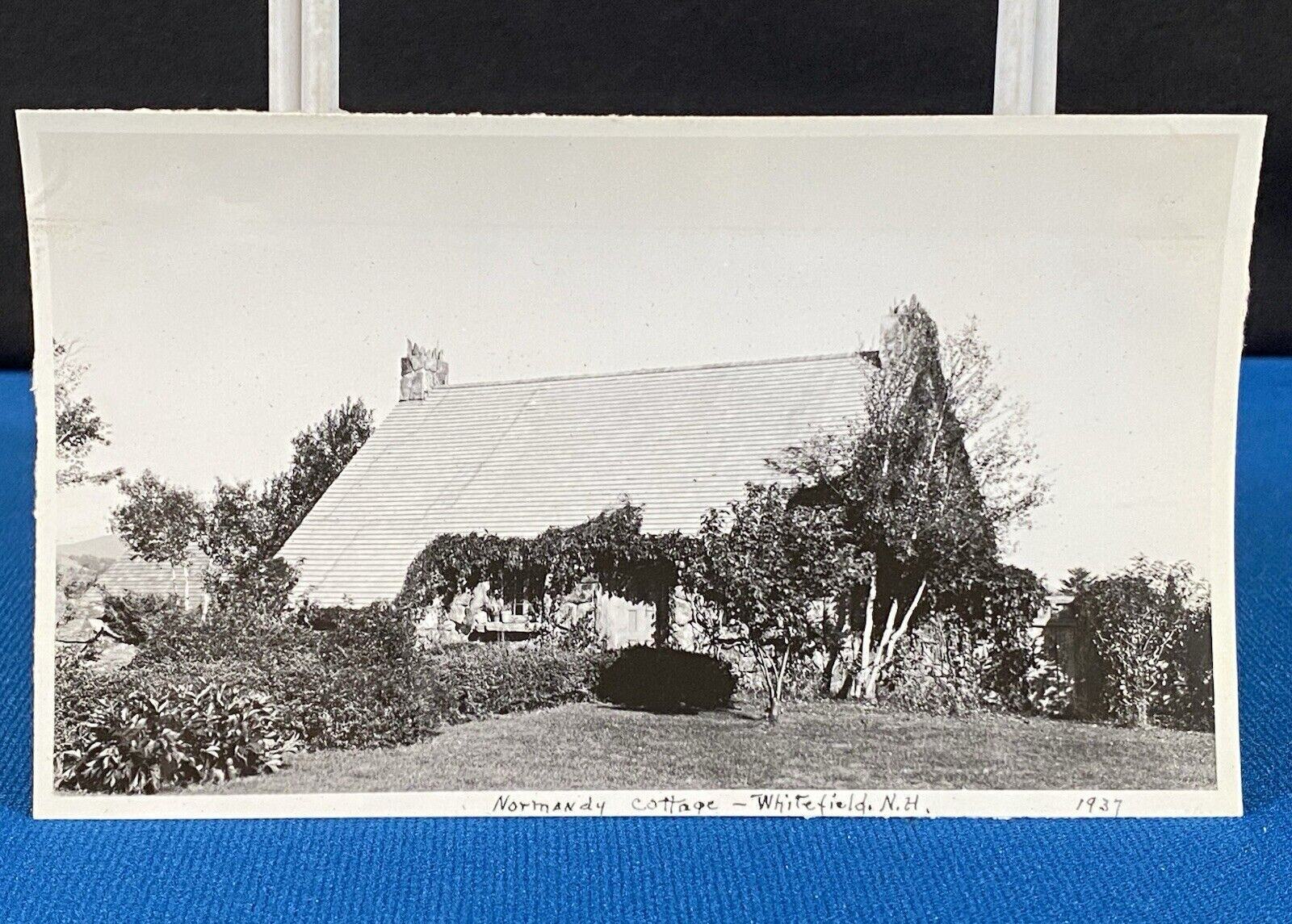 Normandy Cottage Whitefield New Hampshire 1937 VTG Photo Lt#12