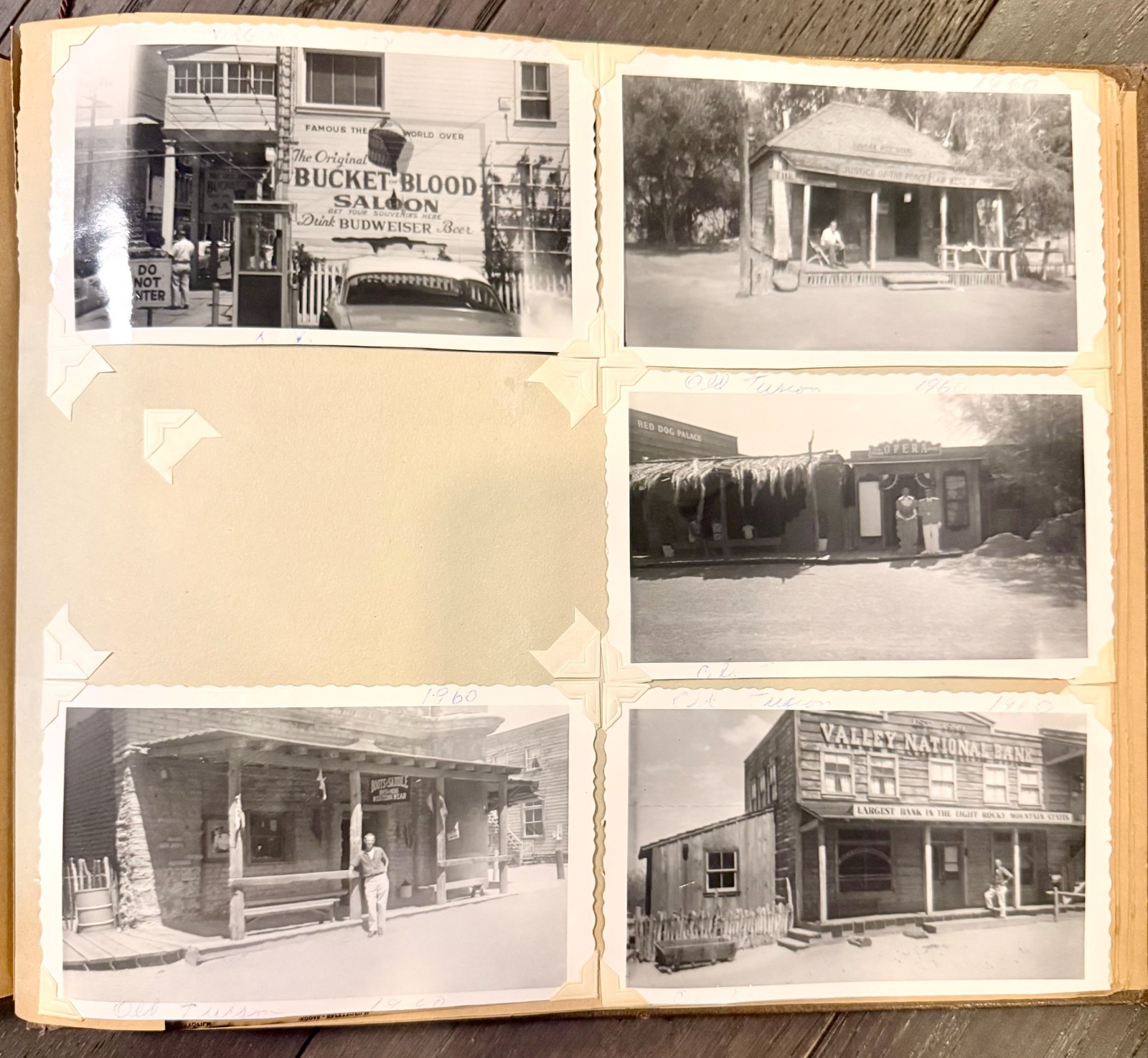 1955-60 Western Travel Photo Album 69 Photos Negatives Old Tucson Nevada Arizona