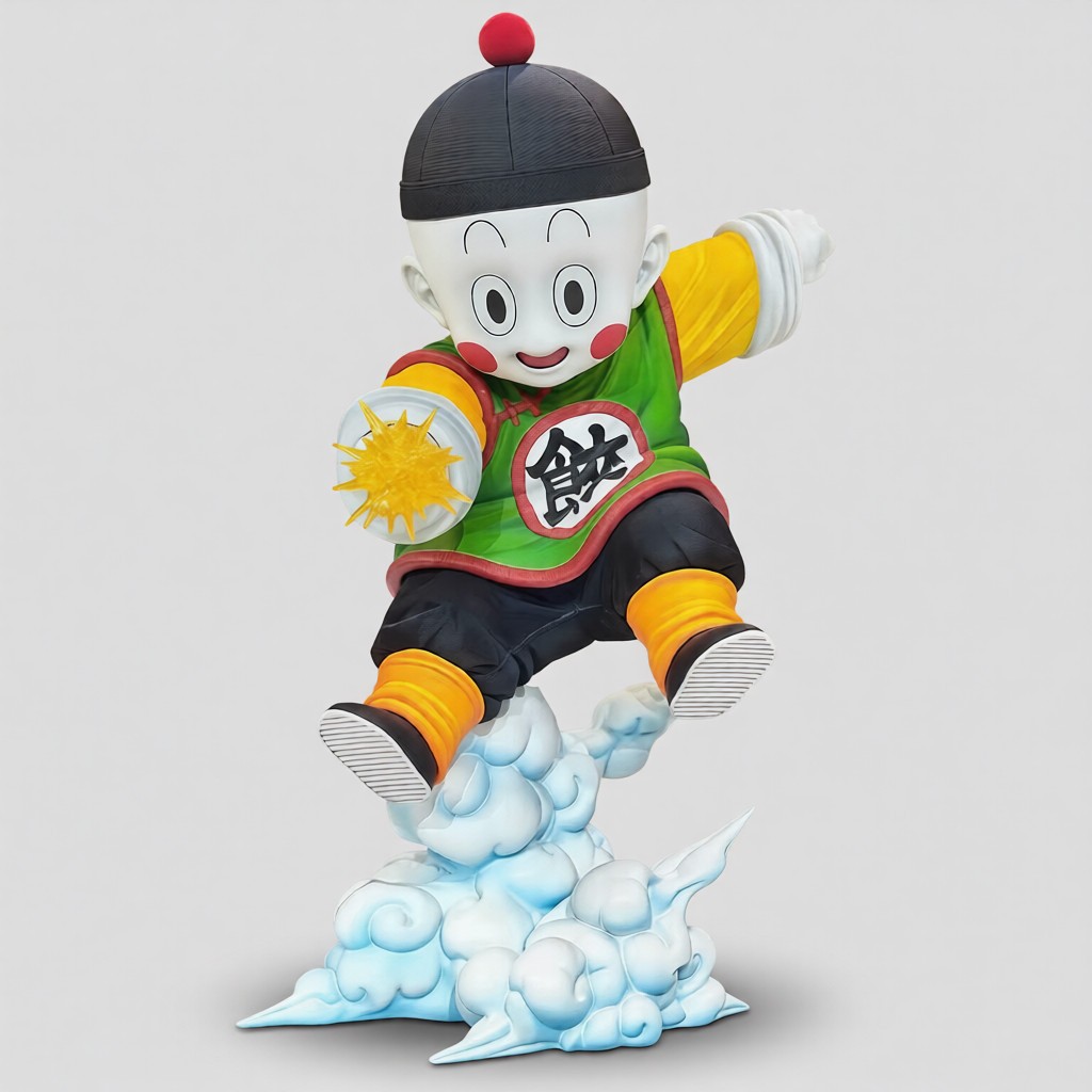 Dragon Ball Z 6.3in Chaoz (Chiaotzu) Cloud PVC Figure Statue Collection Toy