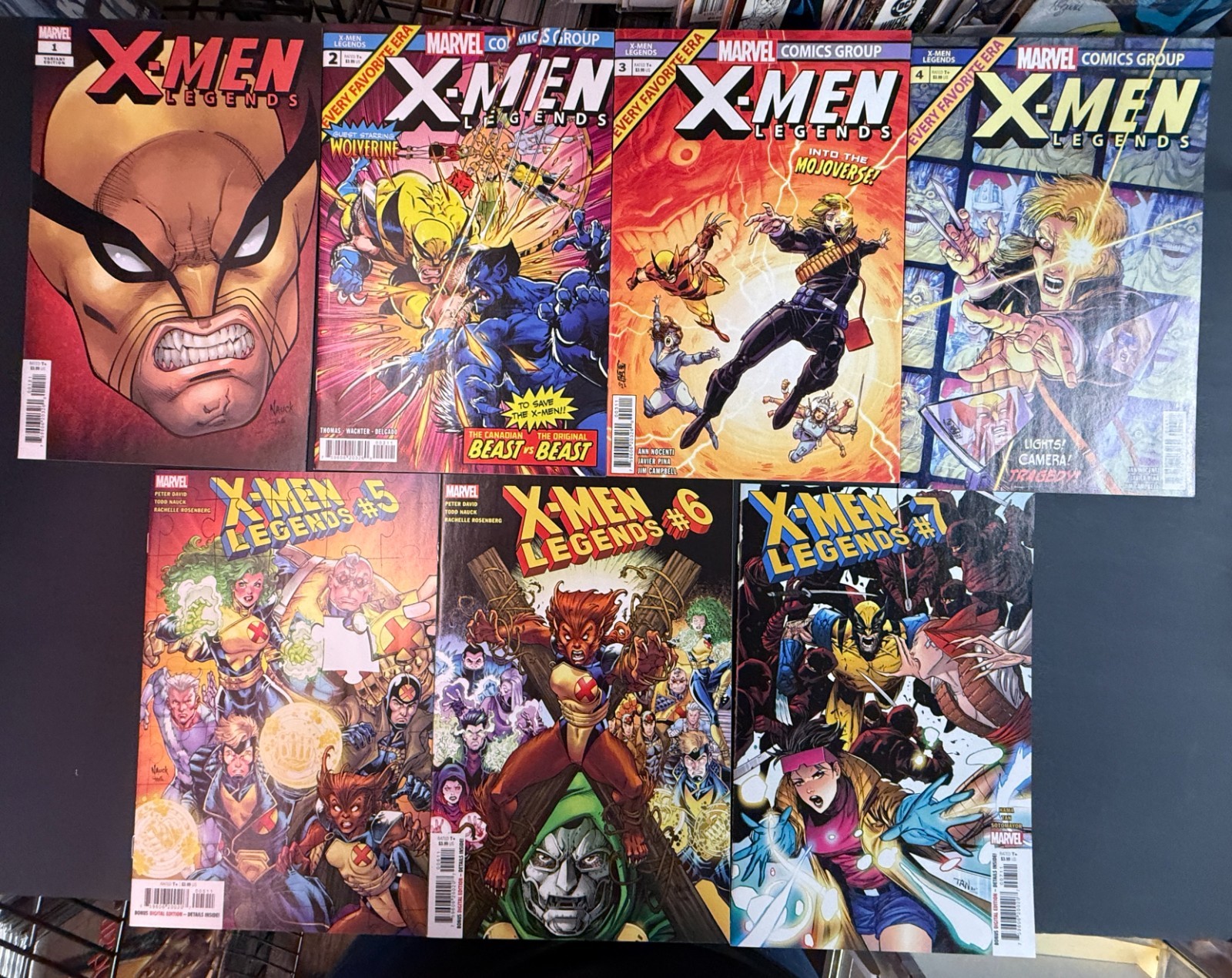 X-Men Legends Lot of 7 #1-4 (2022) #5-7 (2021) Marvel Comics VF-VF/NM