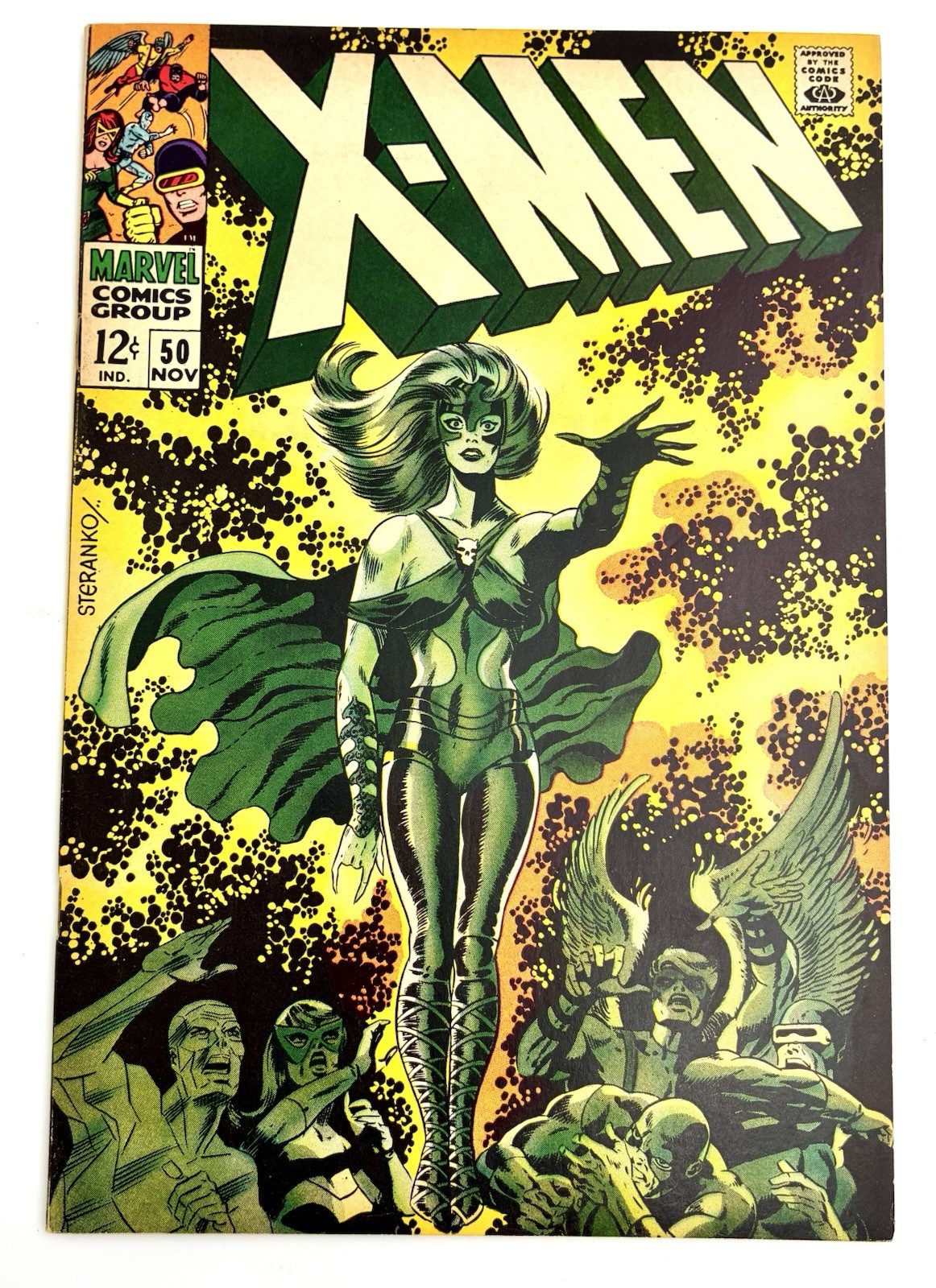 X-MEN #50 1968 7.5 VF- 🔑 1st Sterenko X-MEN Logo 2nd Polaris Lorna Dane