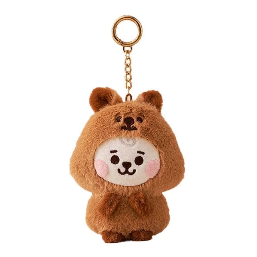 pop BTS BT21 BABY Zoo Series Plush Doll Keychain Doll School Bag Pendant New