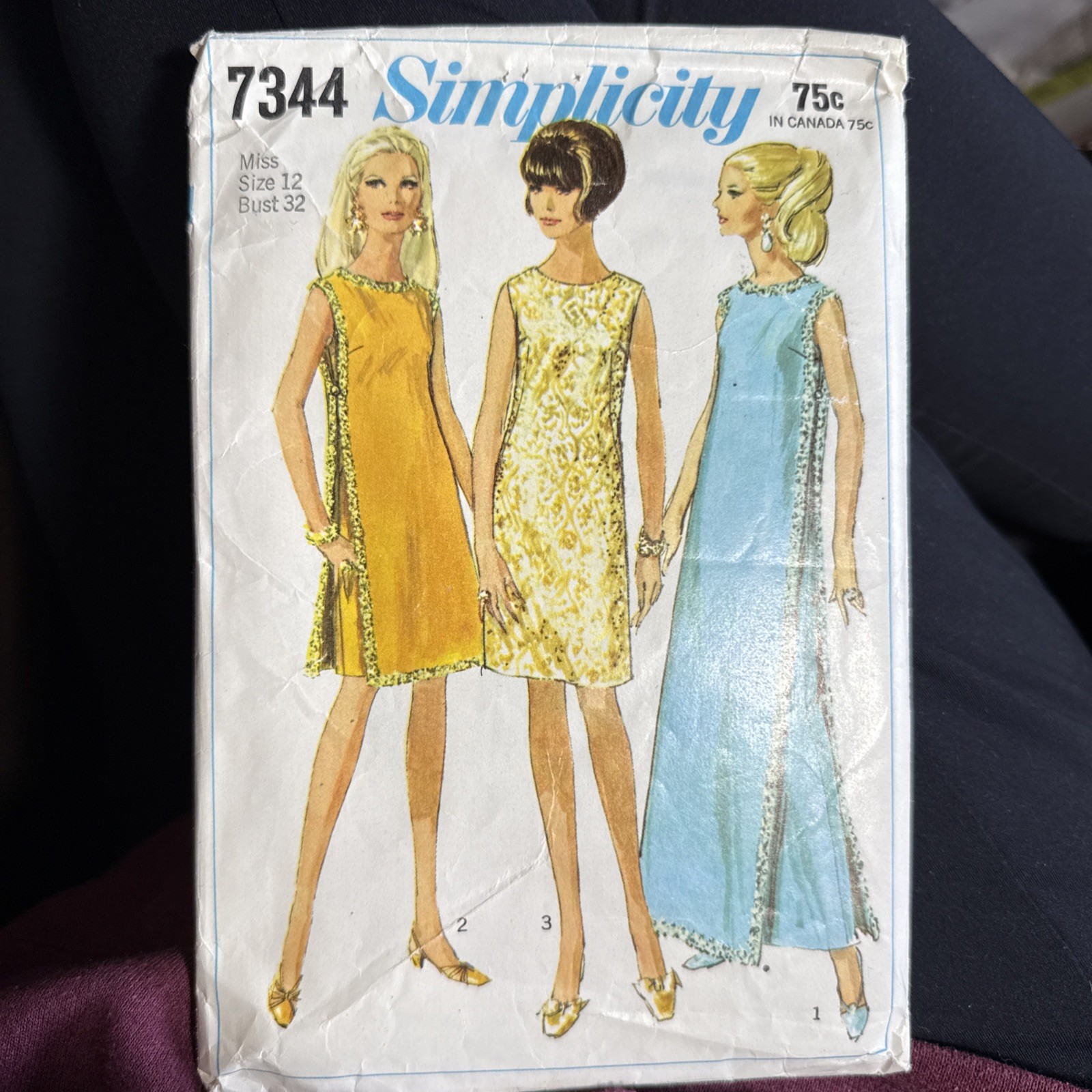 Simplicity 1967 Dress Pattern #7344