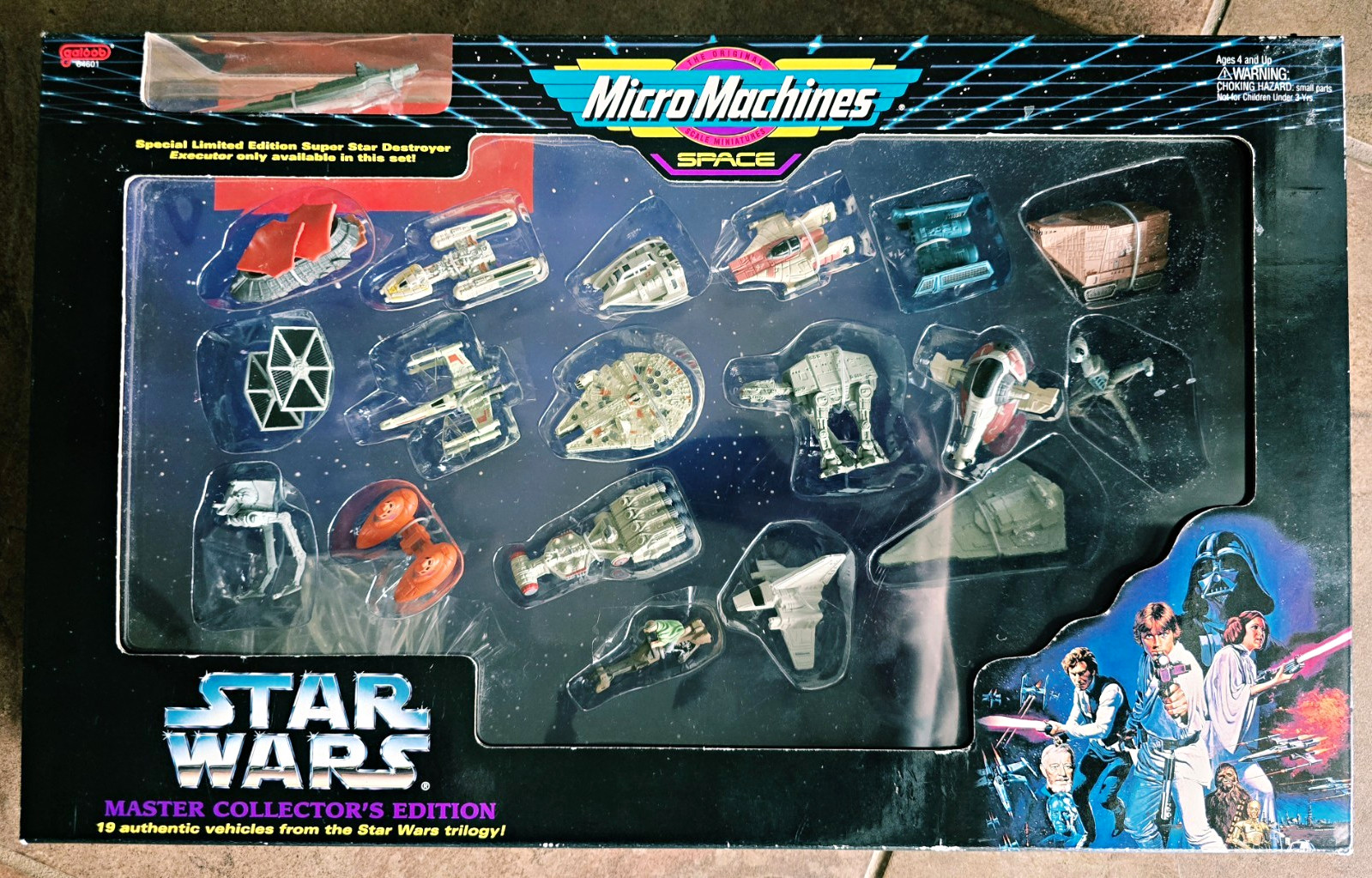 Vintage 1994 Star Wars Micro Machines Master Collector Edition RARE Misprint