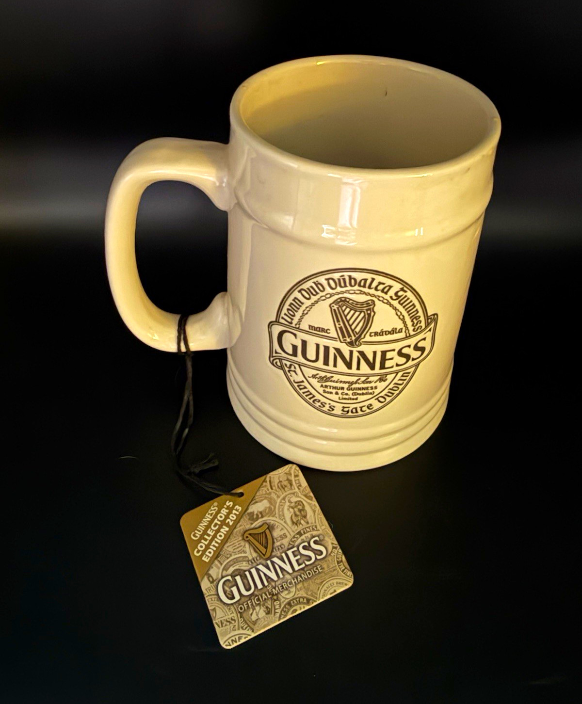 NEW Guinness Collector’s Edition 2013 Ceramic Tankard Mug – Official Merchandise
