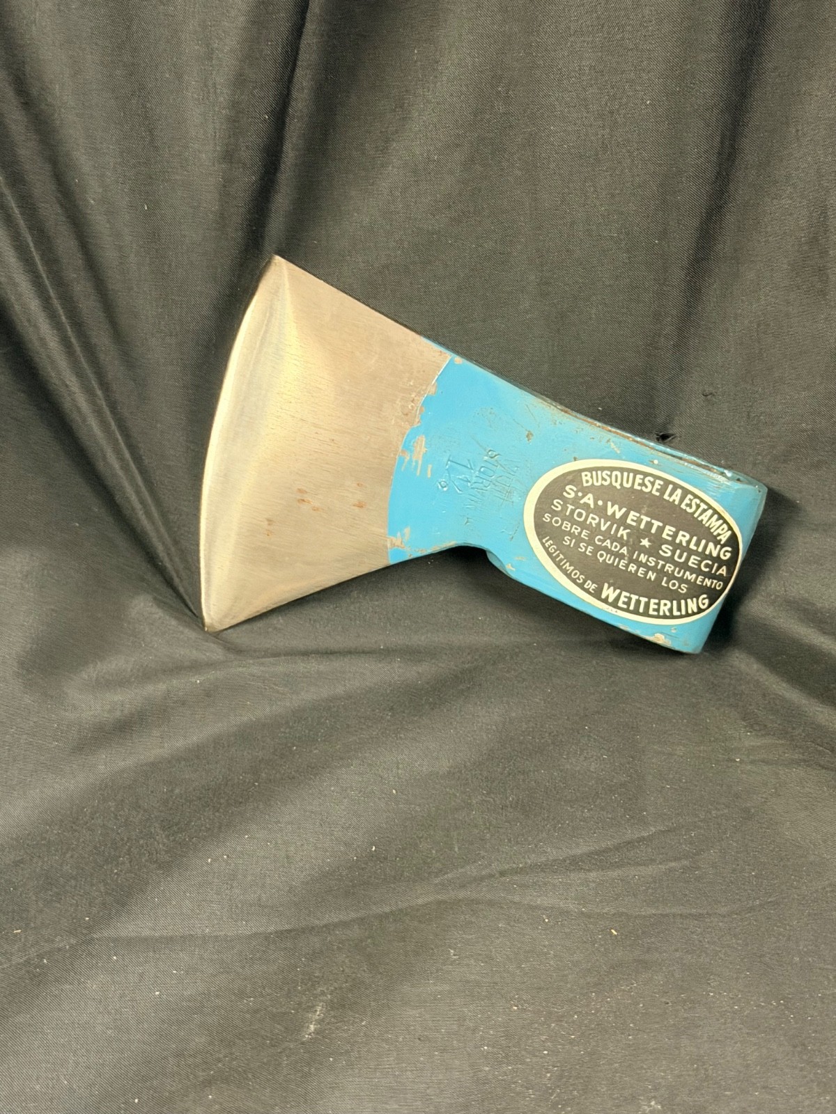 NOS Wetterlings Export Axe Head Sweden 0.6kg 1.5lb 105mm Original Spanish Label