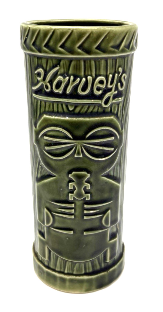 Vintage Harvey\'s Lake Tahoe Sneaky Tiki Mug Green 7\