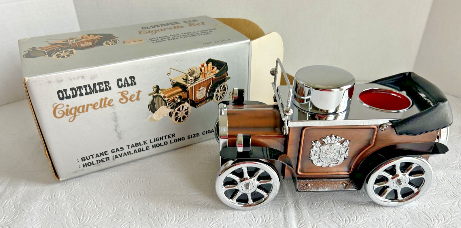 NIB Vintage KOEI Unicon Japan Model T Car Butane Table Lighter Cigarette Holder