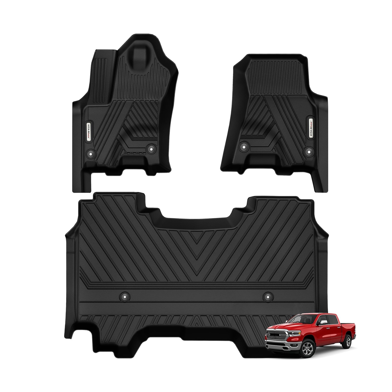 YITAMOTOR Floor Mats Fit for 2025-2026 RAM 1500 Crew Cab w/o Rear Under-Seat ... YITAMOTOR Floor Mats Fit for 2025-2026 RAM 1500 Crew Cab w/o Rear Under-Seat ...