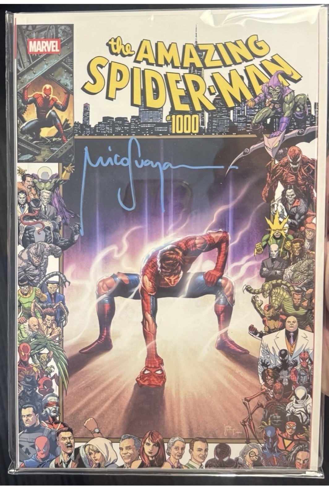AMAZING SPIDERMAN #1000 NYCC Variant Signed By Mico Suayan (Trade Dress) Presale