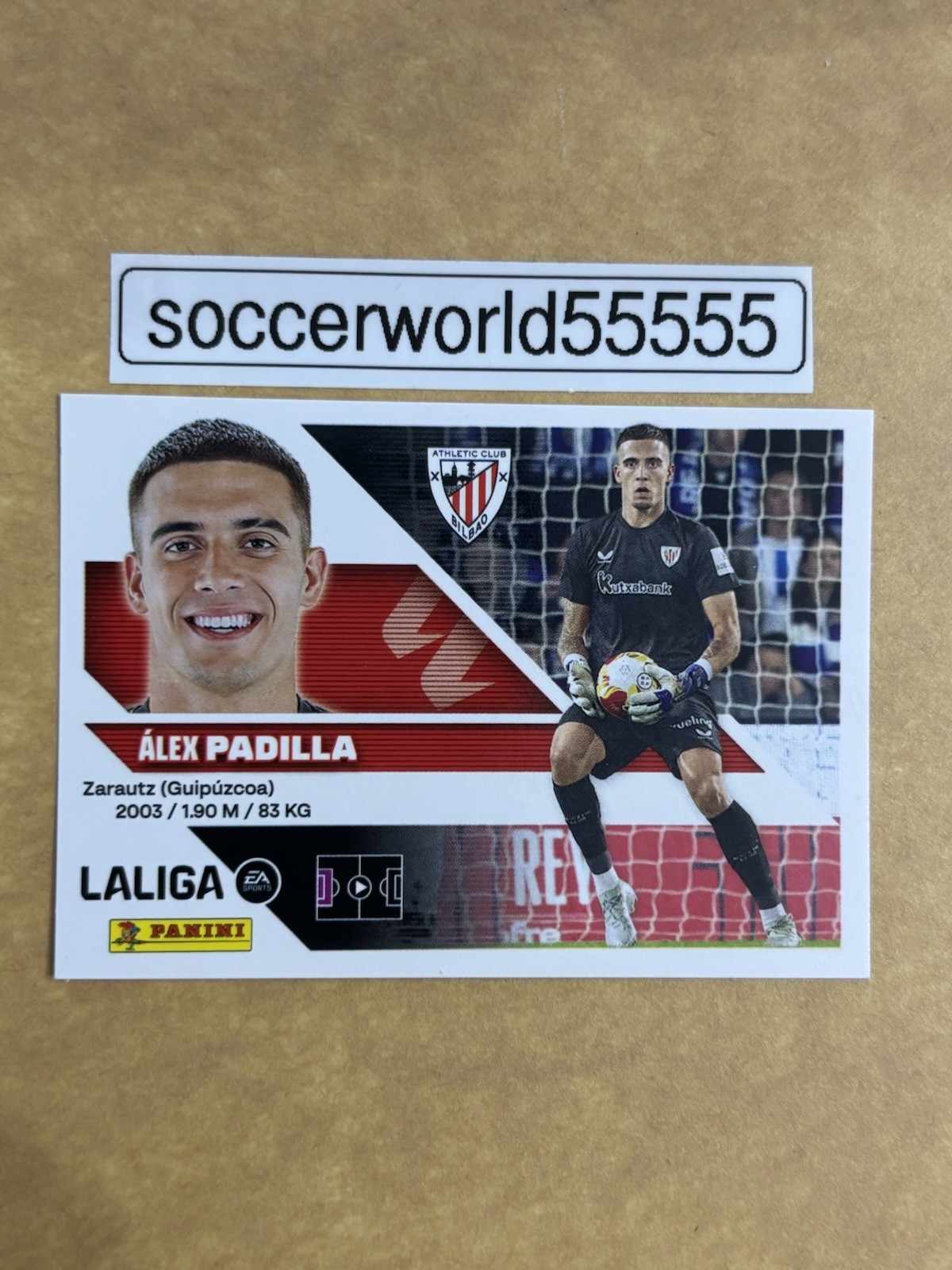 PANINI LA LIGA 2026/27 - Sticker No ATH 4 - ALEX PADILLA