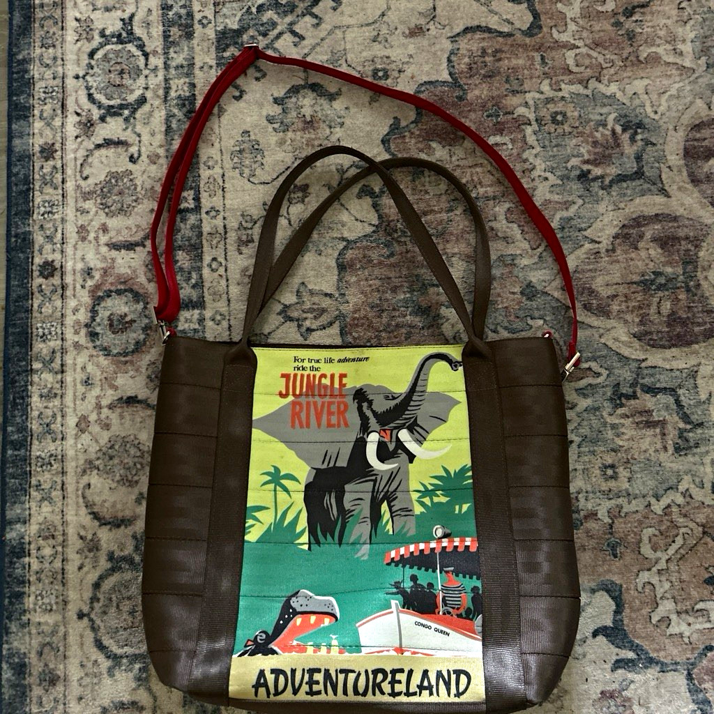 Harveys Disneyland 60th Jungle Cruise Poster Tote Diamond Celebration Exclusive