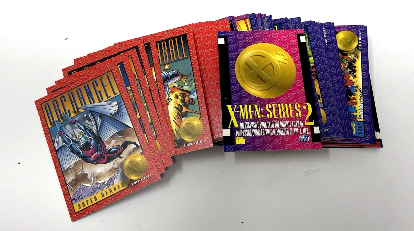 1993 Marvel Skybox  X-Men Series 2 Trading Cards COMPLETE BASE SET, #1-100 NM/M