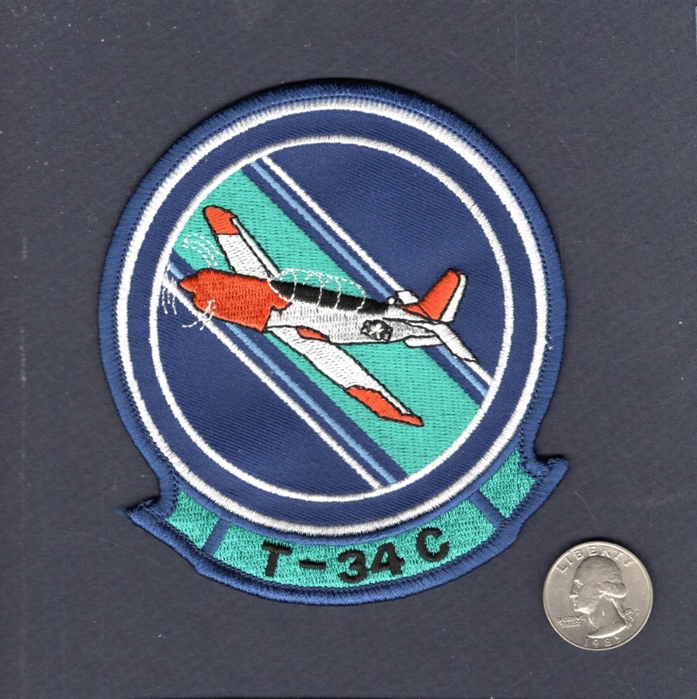 T-34 T-34C MENTOR US NAVY USMC Beechcraft Training Squadron Aircraft Patch