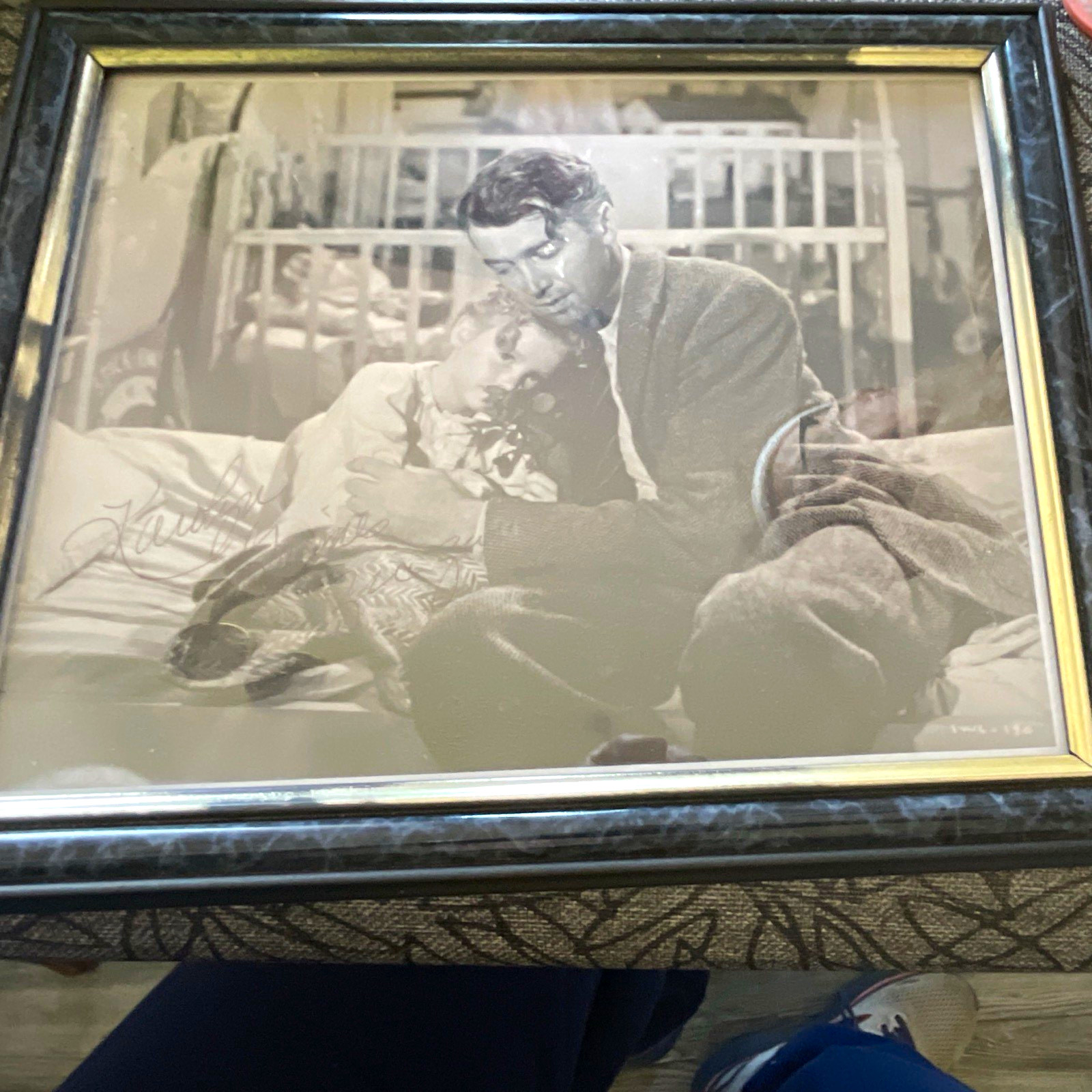 Framed Black & White Its a Wonderful Life, autograph
