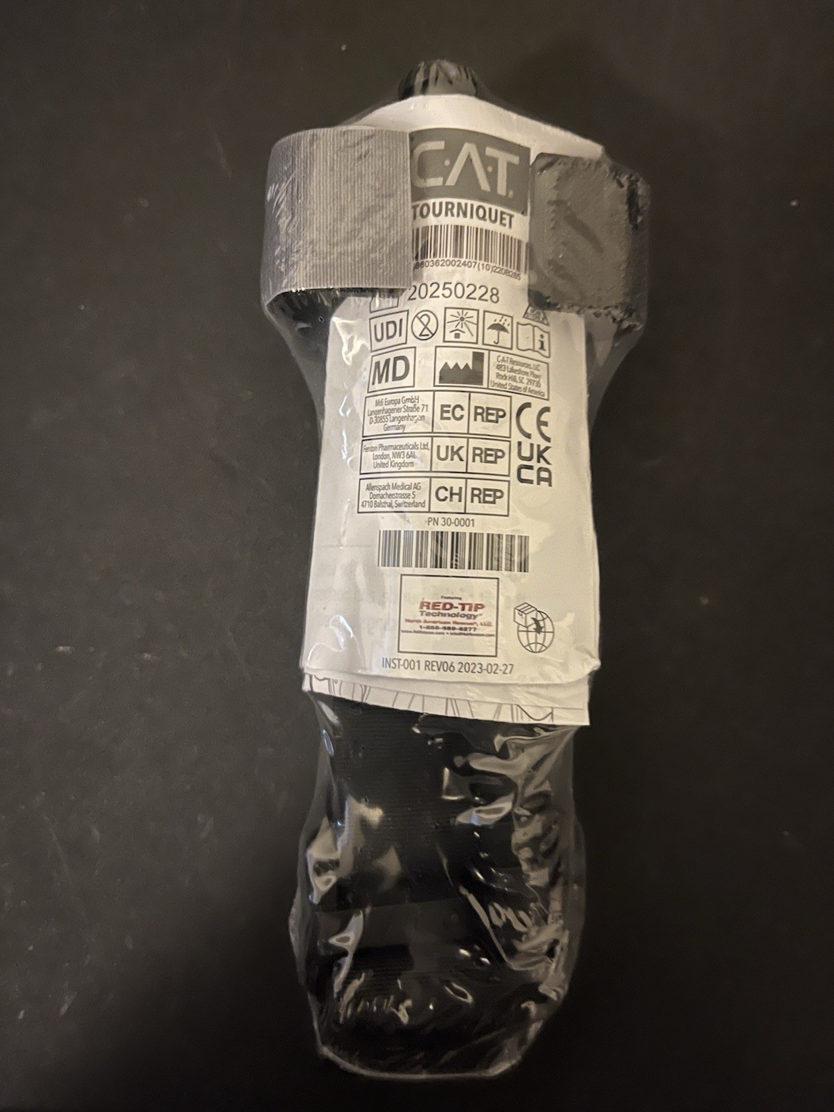 CAT Tourniquet Gen 7 Black Red Tip