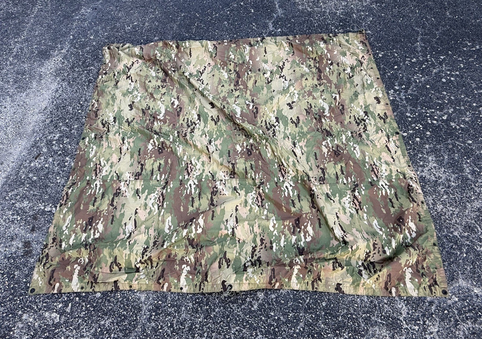 USGI Military Multicam Tarpaulin Tan Reversible Field Tarp OCP VGC