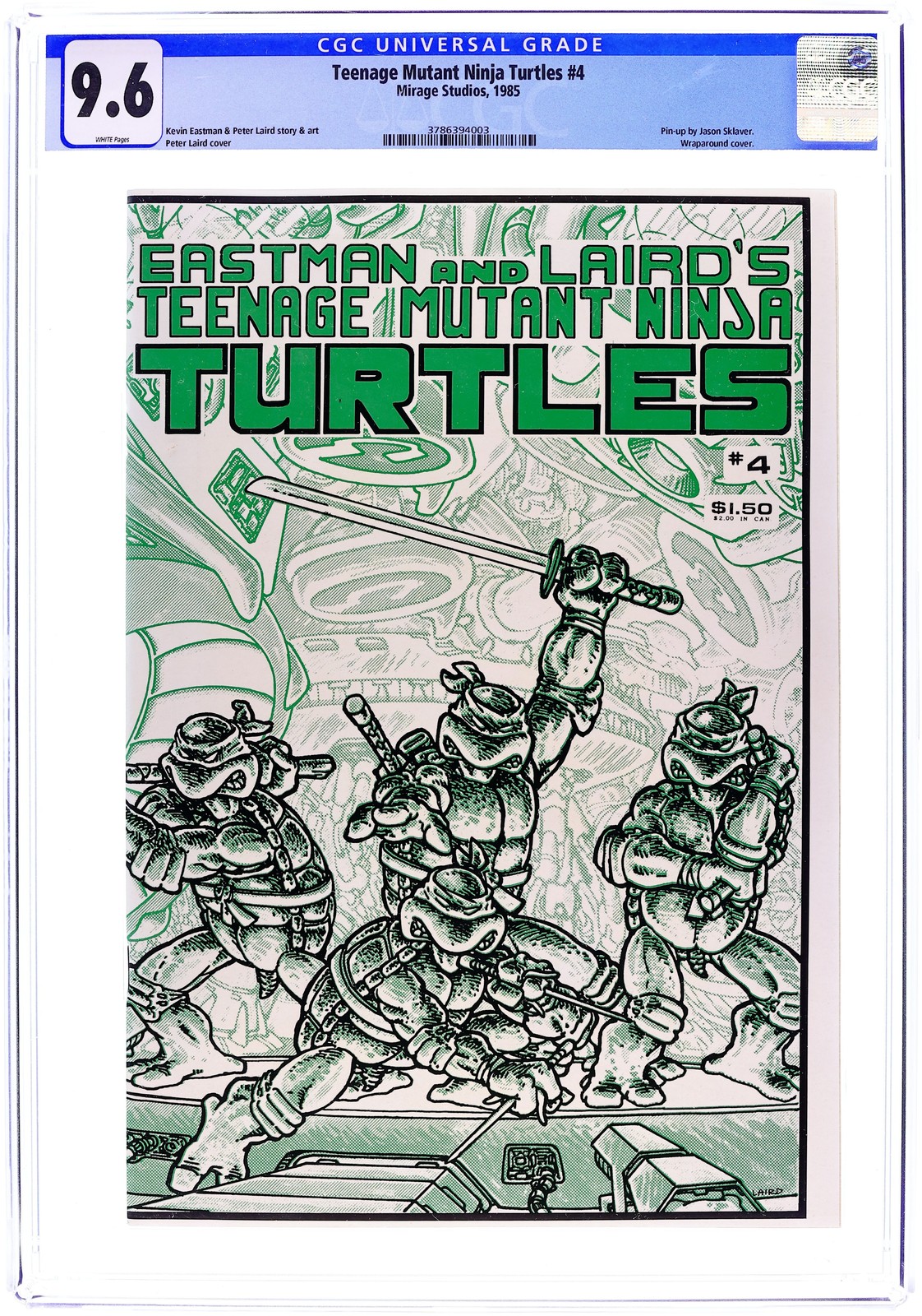 Teenage Mutant Ninja Turtles #4 Eastman 1st Printing CGC 9.6 1985 3786394003